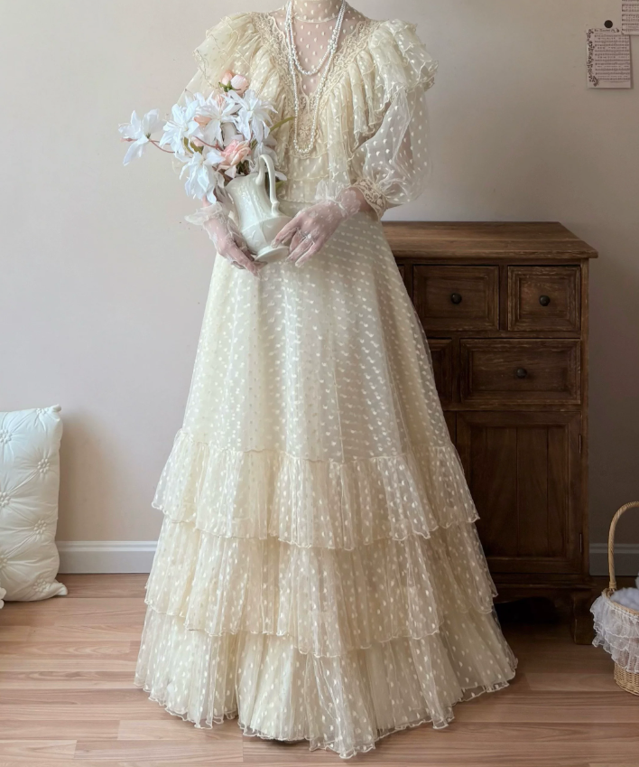 Robe de bal de princesse bustier à volants en satin long, robe de soirée C8117