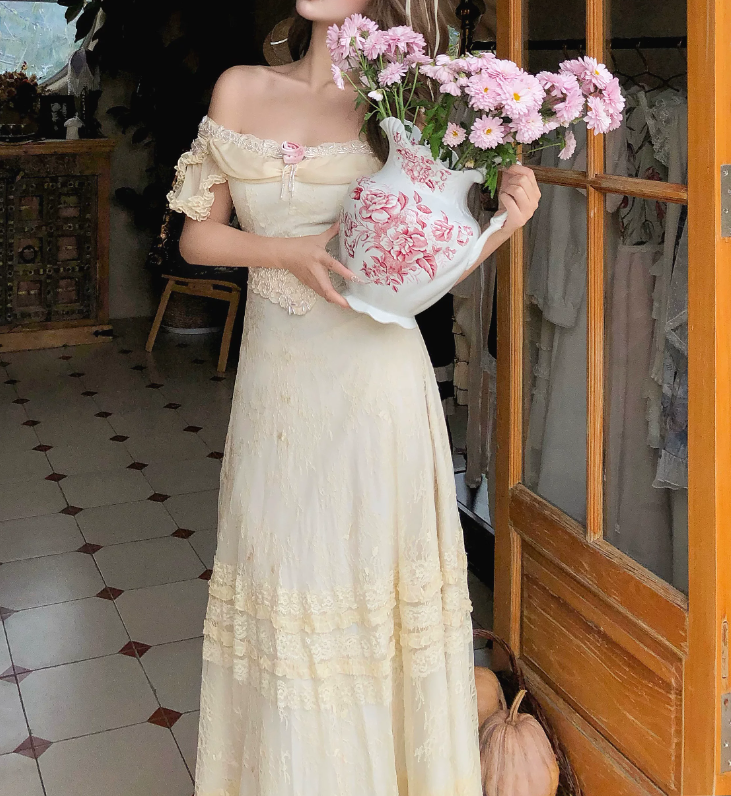 Robe de bal de princesse bustier à volants en satin long, robe de soirée C8117