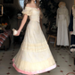 Robe de bal de princesse bustier à volants en satin long, robe de soirée C8117