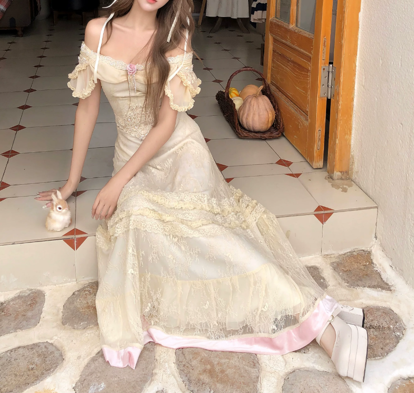 Robe de bal de princesse bustier à volants en satin long, robe de soirée C8117