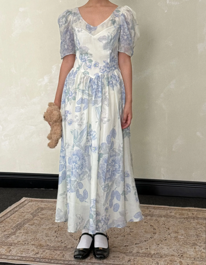 Robe de bal de princesse bustier à volants en satin long, robe de soirée C8117