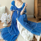 Robe de bal de princesse bustier à volants en satin long, robe de soirée C8117