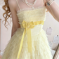 Robe de bal de princesse bustier à volants en satin long, robe de soirée C8117