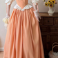 Robe de bal de princesse bustier à volants en satin long, robe de soirée C8117