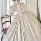 Robe de bal de princesse bustier à volants en satin long, robe de soirée C8117