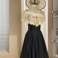 Robe de bal de princesse bustier à volants en satin long, robe de soirée C8117