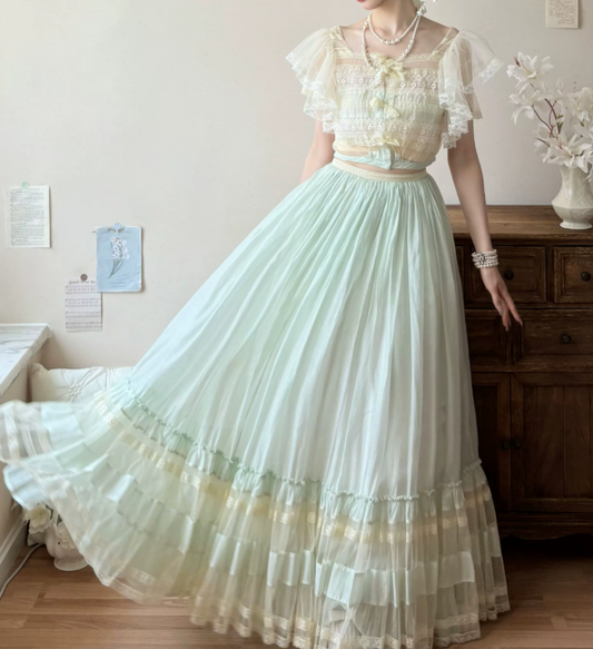Robe de bal de princesse bustier à volants en satin long, robe de soirée C8117