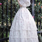 Robe de bal de princesse bustier à volants en satin long, robe de soirée C8117