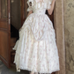 Robe de bal de princesse bustier à volants en satin long, robe de soirée C8117