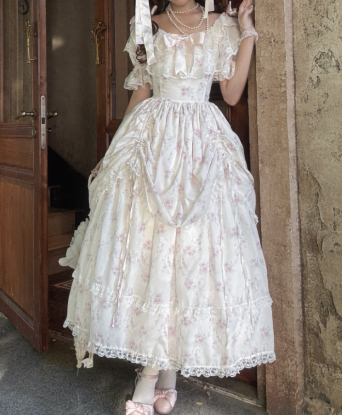 Robe de bal de princesse bustier à volants en satin long, robe de soirée C8117