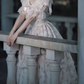 Robe de bal de princesse bustier à volants en satin long, robe de soirée C8117