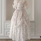 Robe de bal de princesse bustier à volants en satin long, robe de soirée C8117