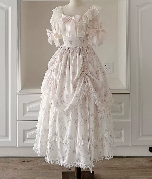 Robe de bal de princesse bustier à volants en satin long, robe de soirée C8117