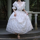 Robe de bal de princesse bustier à volants en satin long, robe de soirée C8117