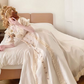 Robe de bal de princesse bustier à volants en satin long, robe de soirée C8117
