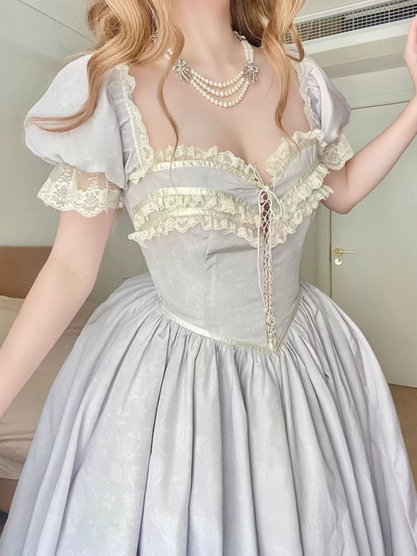 Robe de bal de princesse bustier à volants en satin long, robe de soirée C8117
