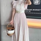 Robe de bal de princesse bustier à volants en satin long, robe de soirée C8117