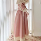 Robe de bal de princesse bustier à volants en satin long, robe de soirée C8117