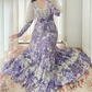 Robe de bal de princesse bustier à volants en satin long, robe de soirée C8117
