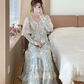 Robe de bal de princesse bustier à volants en satin long, robe de soirée C8117