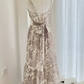 Robe de bal de princesse bustier à volants en satin long, robe de soirée C8117
