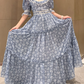 Robe de bal de princesse bustier à volants en satin long, robe de soirée C8117