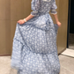Robe de bal de princesse bustier à volants en satin long, robe de soirée C8117