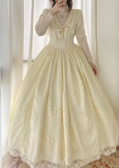Robe de bal de princesse bustier à volants en satin long, robe de soirée C8117