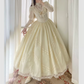 Robe de bal de princesse bustier à volants en satin long, robe de soirée C8117