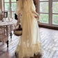 Robe de bal de princesse bustier à volants en satin long, robe de soirée C8117