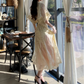 Ornate Short Sleeve White Prom Dress Lace A-Line Evening Dress C8778