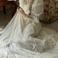 Robe de bal de princesse bustier à volants en satin long, robe de soirée C8117