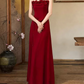 Robe de bal de princesse bustier à volants en satin long, robe de soirée C8117