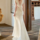 Graceful V Neck Ivory Prom Dress Beads Draped A-Line Evening Dress C8787