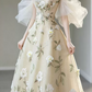 Robe de bal de princesse bustier à volants en satin long, robe de soirée C8117