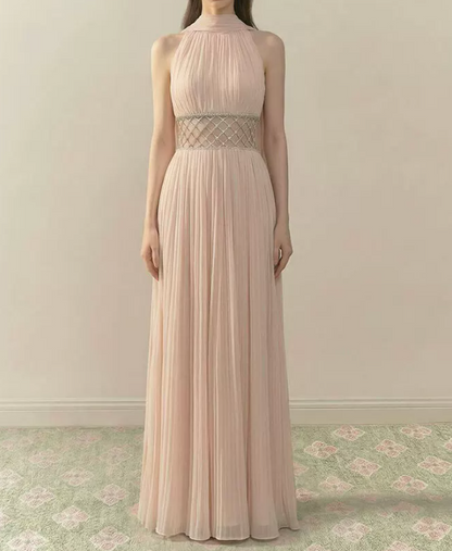 Robe de bal de princesse bustier à volants en satin long, robe de soirée C8117