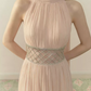 Robe de bal de princesse bustier à volants en satin long, robe de soirée C8117