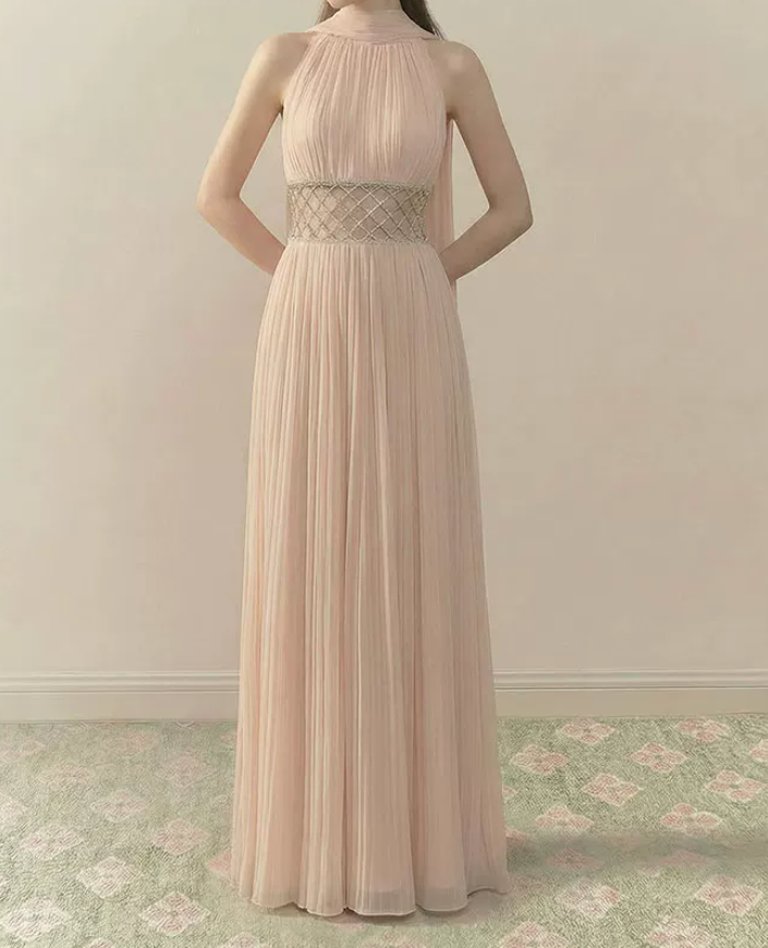 Robe de bal de princesse bustier à volants en satin long, robe de soirée C8117