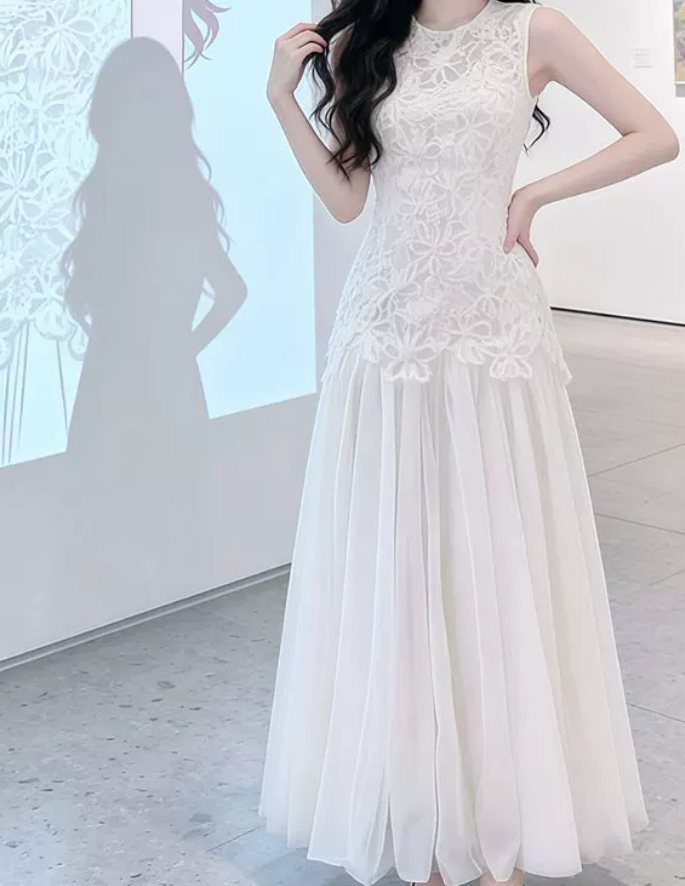 Robe de bal de princesse bustier à volants en satin long, robe de soirée C8117