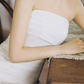 Elegant Strapless Beige Prom Dress Satin Mermaid Evening Dress C8796