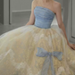 Robe de bal de princesse bustier à volants en satin long, robe de soirée C8117