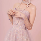 Robe de bal de princesse bustier à volants en satin long, robe de soirée C8117