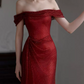 Robe de bal de princesse bustier à volants en satin long, robe de soirée C8117