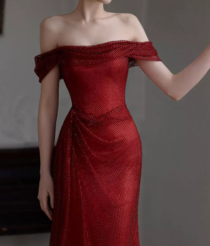 Robe de bal de princesse bustier à volants en satin long, robe de soirée C8117
