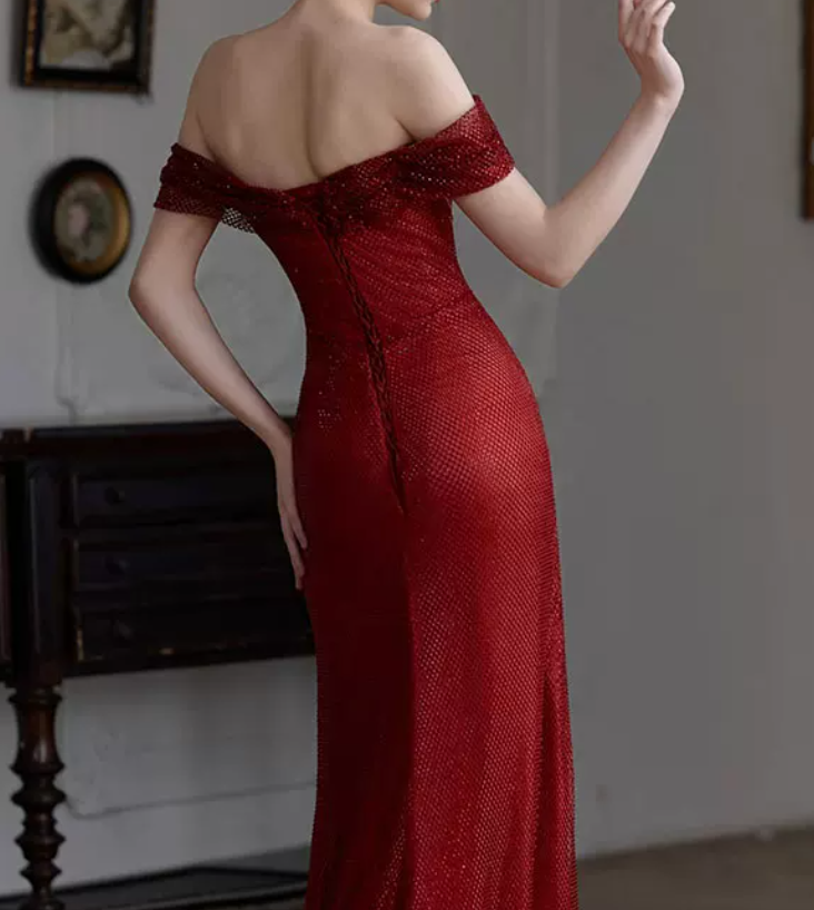 Robe de bal de princesse bustier à volants en satin long, robe de soirée C8117