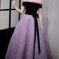 Robe de bal de princesse bustier à volants en satin long, robe de soirée C8117