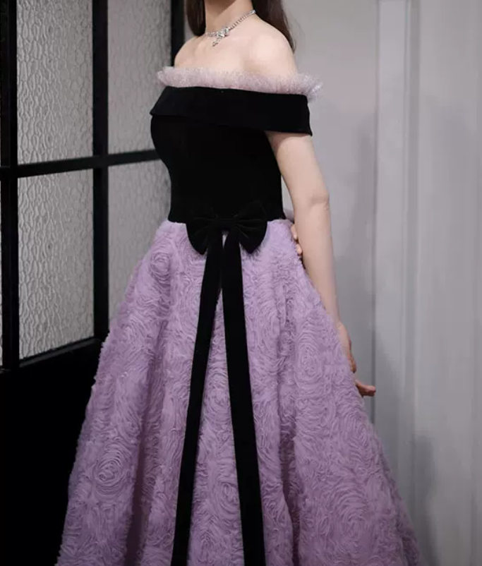 Robe de bal de princesse bustier à volants en satin long, robe de soirée C8117