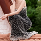 Glam Off-Shoulder Black Prom Dress Pearls Mermaid Evening Dress C8805