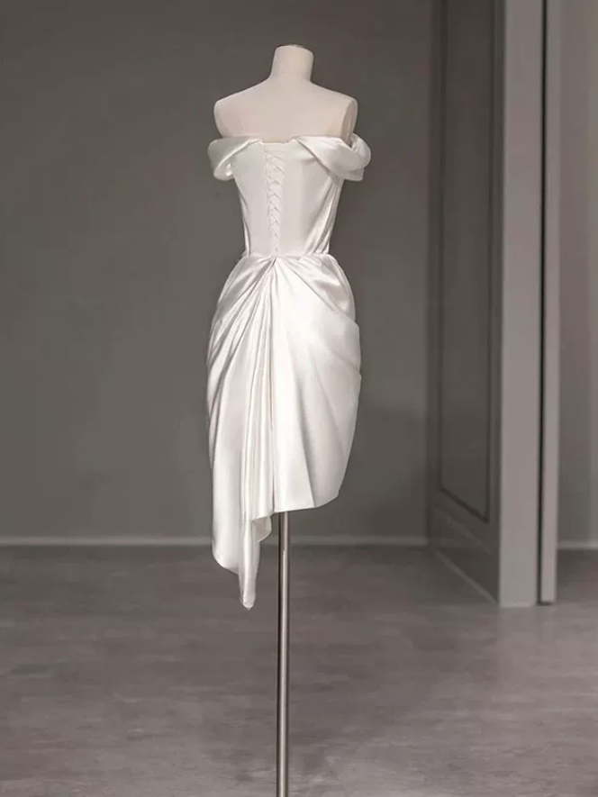 Superbe robe de mariée sirène bustier en satin et tulle, longue et en dentelle, C4563