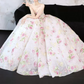 Playful Strapless Pink Prom Dress Sequins Appliques A-Line Evening Dress C8822